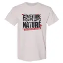 Outdoor Club Adventure Starts With Nature Text with Red Stars PR Shirt 2