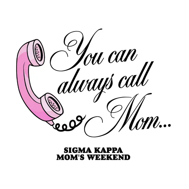 Sigma Kappa Phone Illustration Parent's Weekend Hoodie