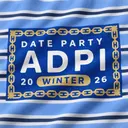 Alpha Delta Pi Chain Framed Date Party Sweater