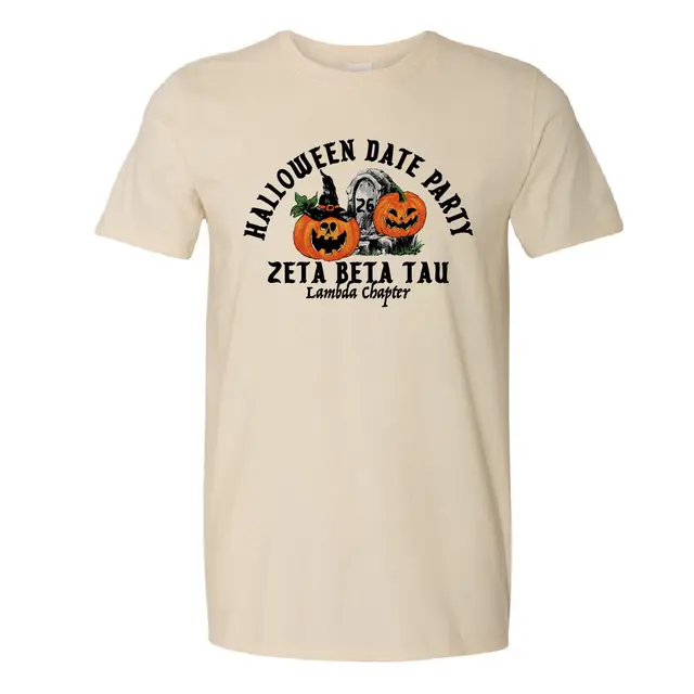 Zeta Beta Tau Jack O Lanterns Halloween Date Party Shirt 2