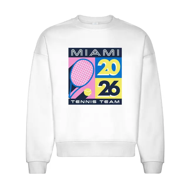 Tennis Team Tennis Racket Graphic PR Sweater 2