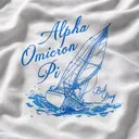 Alpha Omicron Pi Sailboat Illustration Bid Day Shirt
