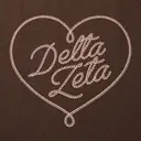 Delta Zeta Rope Text and Lasso Heart PR Tank