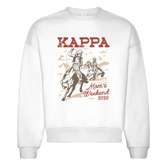 Kappa Kappa Gamma Cowboy Graphic Mom's Weekend Crewneck 2