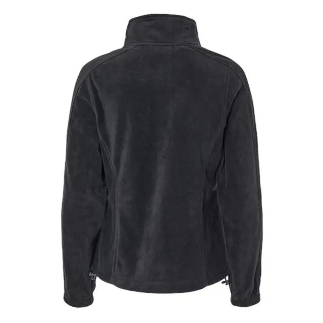 Burnside Women's Polar Fleece Full-Zip Jacket bs5062 Black Back