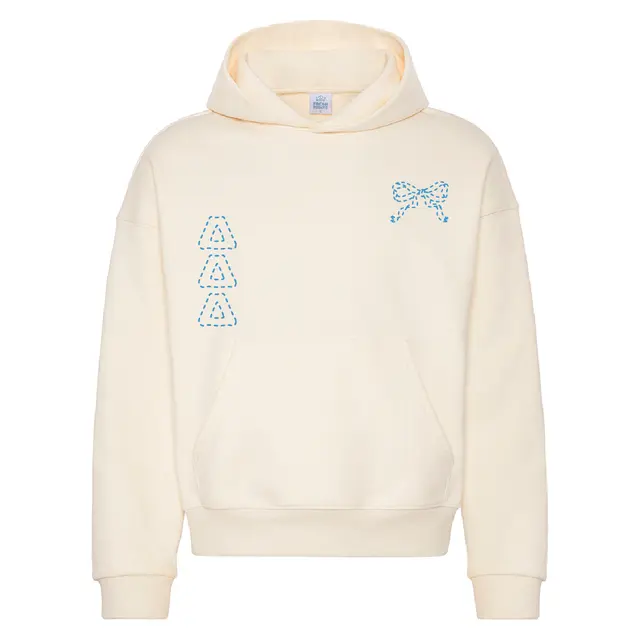 Delta Delta Delta Blue Stitched Bow PR Hoodie 2