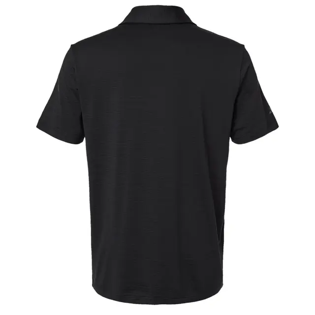 Adidas Men's Textured Stripe Polo Black Back