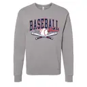 Baseball Team Crossed Bats Graphic PR Crewneck 2