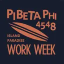 Pi Beta Phi Surfboard Graphic Work Week Tank