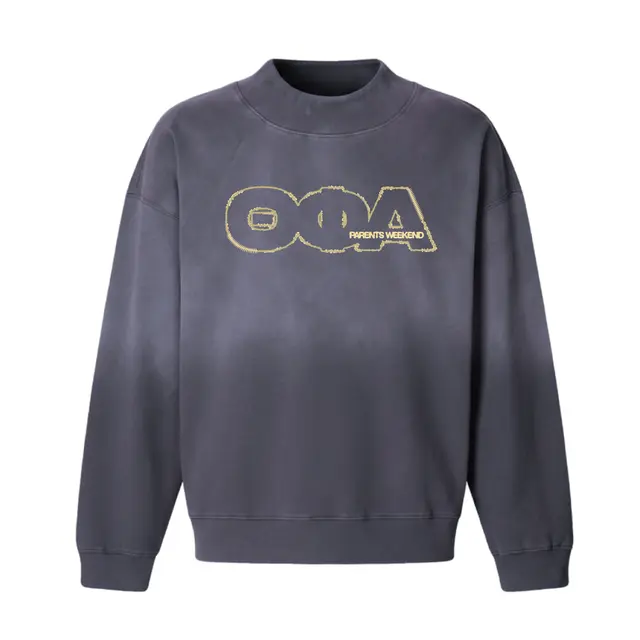 Theta Phi Alpha Outlined Text Parents Weekend Sweater 2
