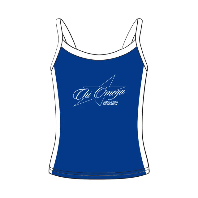 Chi Omega Star Illustration Philanthropy Tank 2
