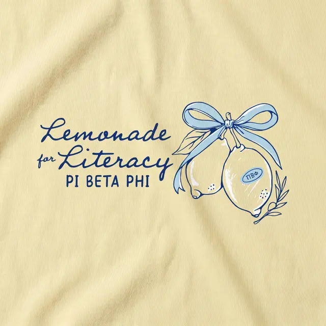 Pi Beta Phi Lemonade Illustration Philanthropy Shirt