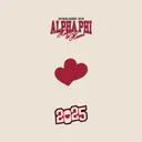 Alpha Phi Heart Motif Philanthropy Crewneck