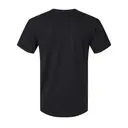 American Apparel Unisex CVC Henley Tee Black Back