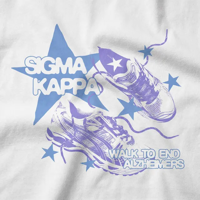 Sigma Kappa Star and Sneakers Philanthropy Shirt