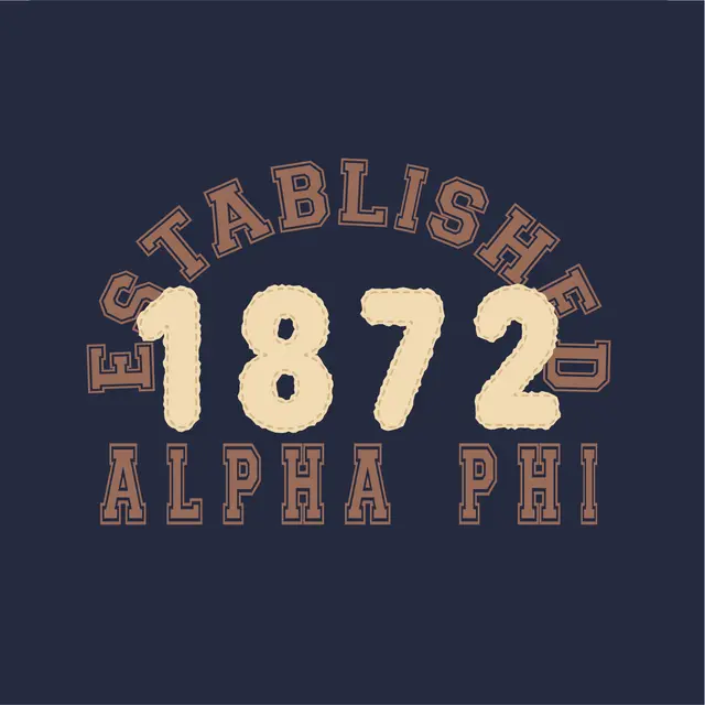 Alpha Phi Bold Arch Text PR Hoodie