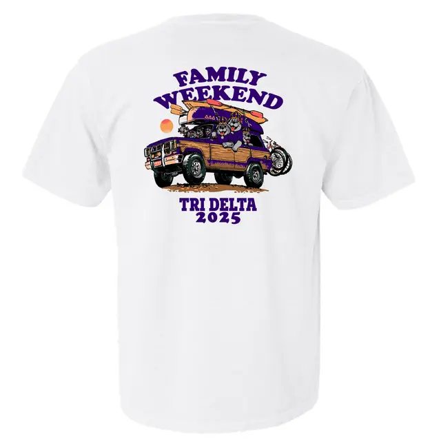 Delta Delta Delta Playful Van Family Weekend Shirt 2