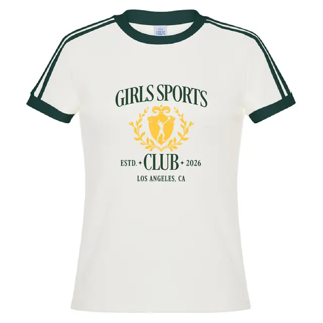 Girls Sports Club Crest Design PR Shirt 2