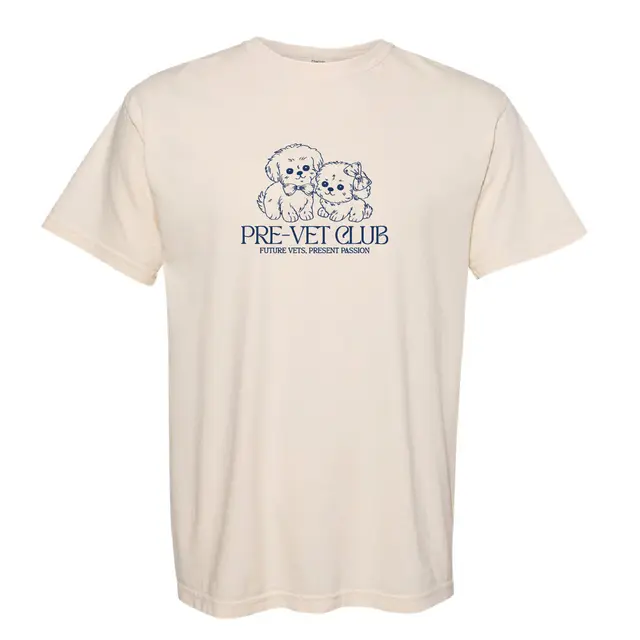 Pre-Vet Club Cute Puppy Illustration PR Shirt 2