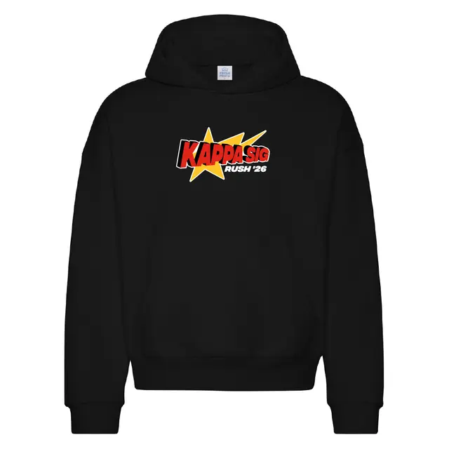 Kappa Sigma Star Burst and 3D Texts Rush Hoodie 2
