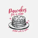Delta Delta Delta Pancake Stack Philanthropy Shirt