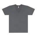Los Angeles Apparel S/S Fine Jersey V-Neck 4.3 Oz 24056 Asphalt Front