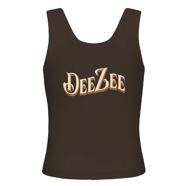 Delta Zeta Bold Text with Vintage Texture PR Tank 2