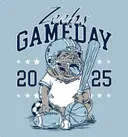 Zeta Beta Tau Bulldog Sports Game Day Crewneck