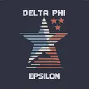 Delta Phi Epsilon Striped Star Bid Day Crewneck
