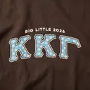 Kappa Kappa Gamma Floral Block Lettering Big Little Reveal Tank