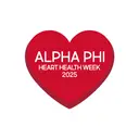 Alpha Phi Red Heart Philanthropy Hoodie