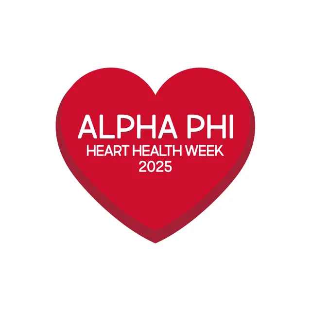 Alpha Phi Red Heart Philanthropy Hoodie