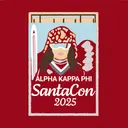 Alpha Kappa Phi SantaCon Skier Illustration Hoodie
