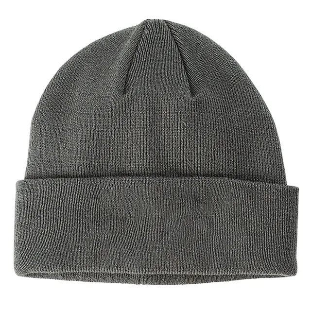 Big Accessories Patch Beanie ba527 Gray Back