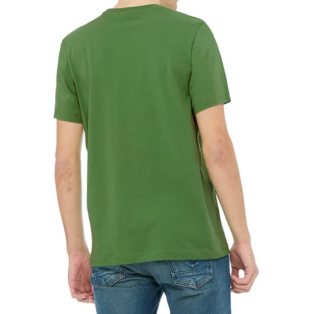 Customizable Bella + Canvas Men's Heavyweight 5.5 Oz Crew Tee 3091 Leaf Back