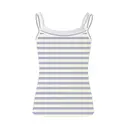 Fresh Prints  Bailey Layered Tank Cream Purple Lavender Stripes mto Back