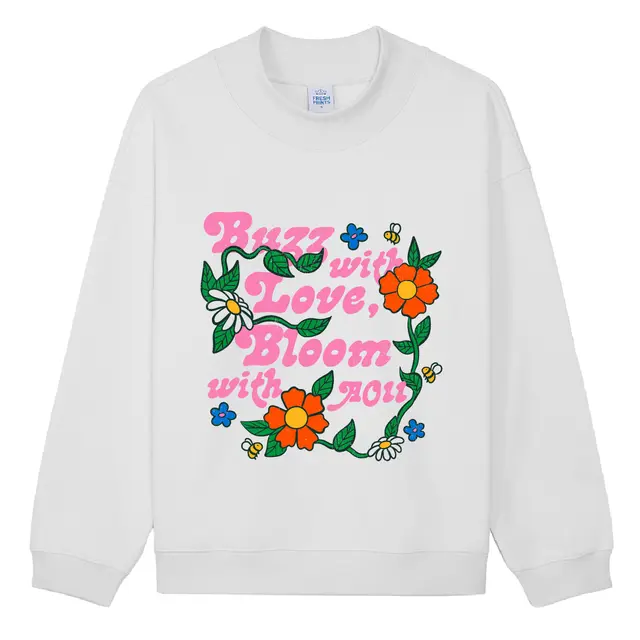Alpha Omicron Pi Floral Buzz PR Crewneck 2