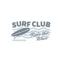 Surf Club Waves and Surfboard Graphic PR Tank