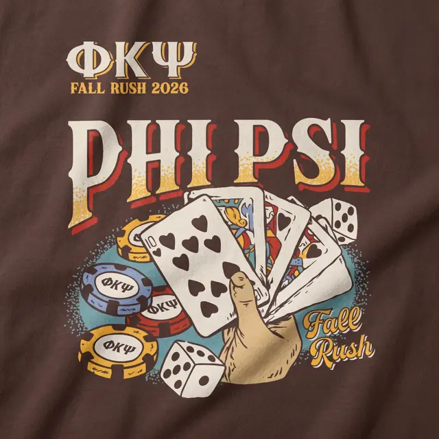 Phi Kappa Psi Playing Cards and Chips Rush Crewneck