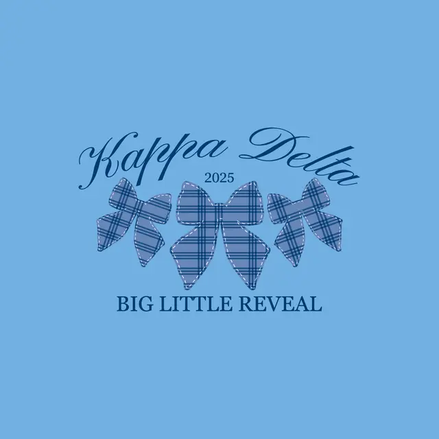 Kappa Delta Plaid Bow Big Little Reveal Shirt
