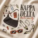 Kappa Delta Accessories Illustration Date Party Hoodie