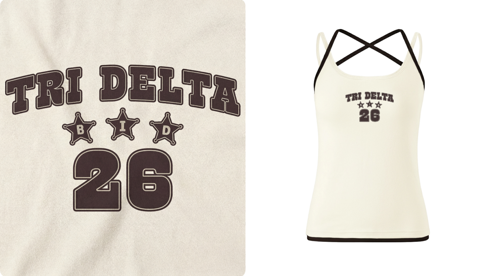 Tri Delta merch southern cowboy theme