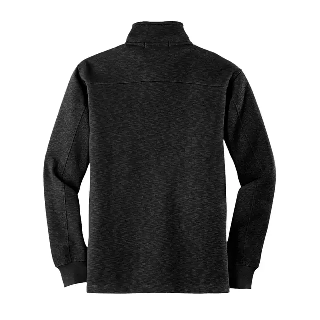 SLUB FLEECE 1/4ZIP PULLOVER Black Back