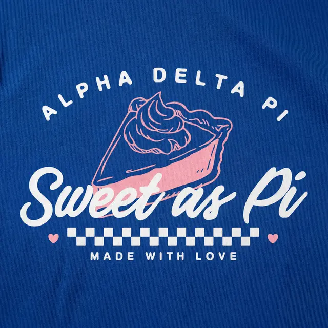 Alpha Delta Pi Pie Illustration Philanthropy Shirt