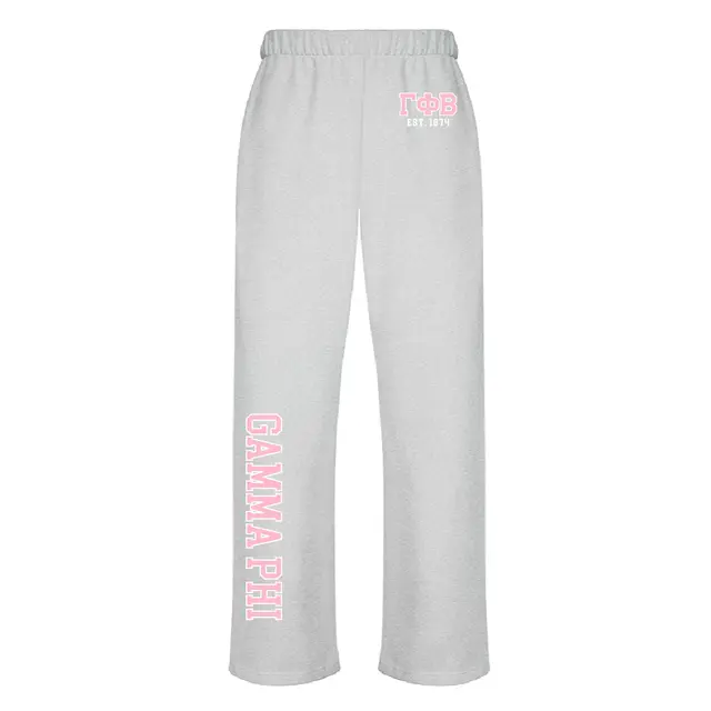 Gamma Phi Beta Pink Lettering PR Sweatpants 2