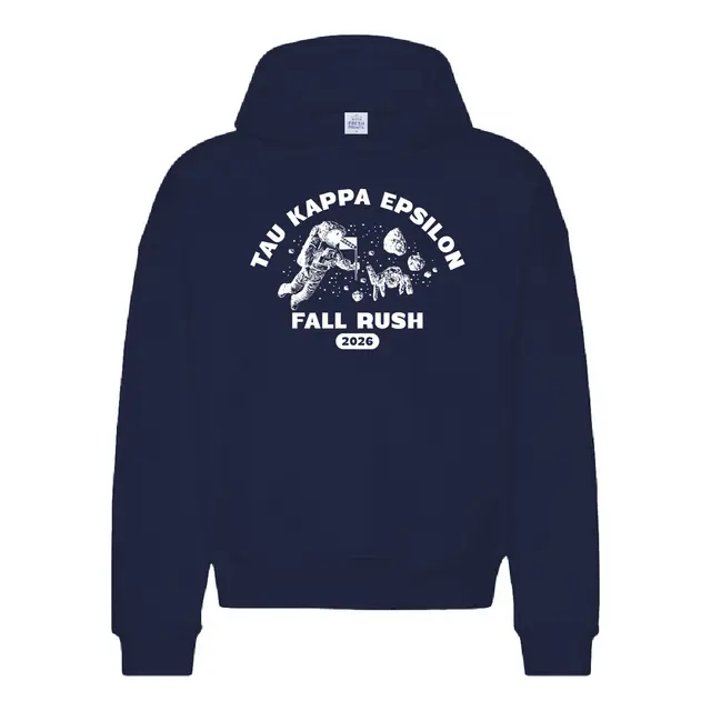 Tau Kappa Epsilon astronaut graphic Rush hoodie 2