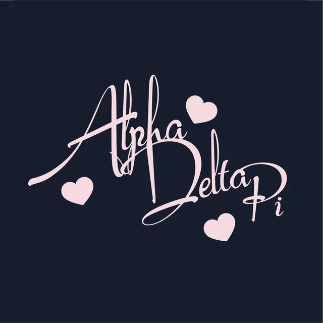 Alpha Delta Pi Script Hearts PR Tank