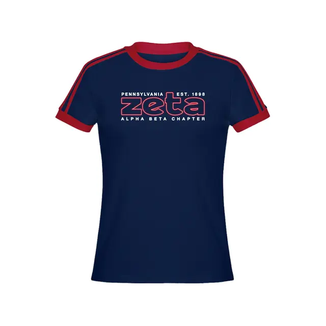 Zeta Tau Alpha Glowing Block Lettering PR Shirt 2