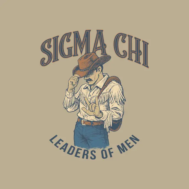 Sigma Chi Cowboy Illustration PR Shirt
