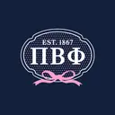 Pi Beta Phi Pink Dotted Oval with Ribbon PR Shirt